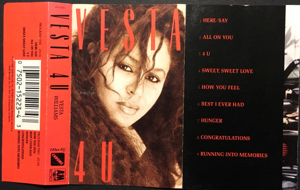 Vesta Williams : Vesta 4 U (Cass, Album, R, )