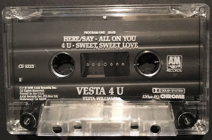 Vesta Williams : Vesta 4 U (Cass, Album, R, )