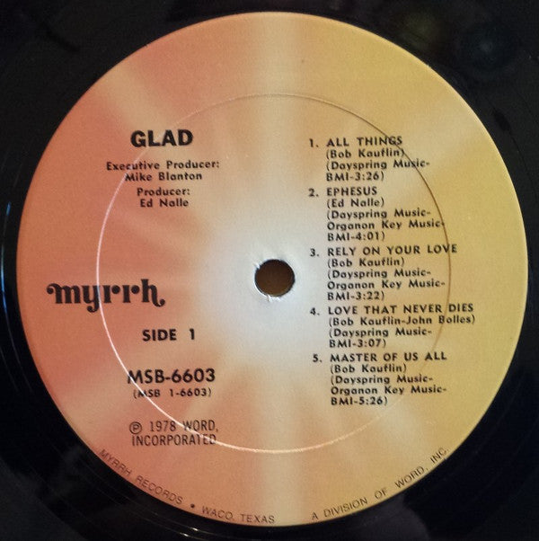 Glad (3) : Glad (LP, Album)
