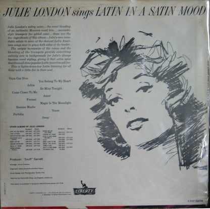 Julie London : Julie London Sings Latin In  A Satin Mood (LP, Album, Mono)