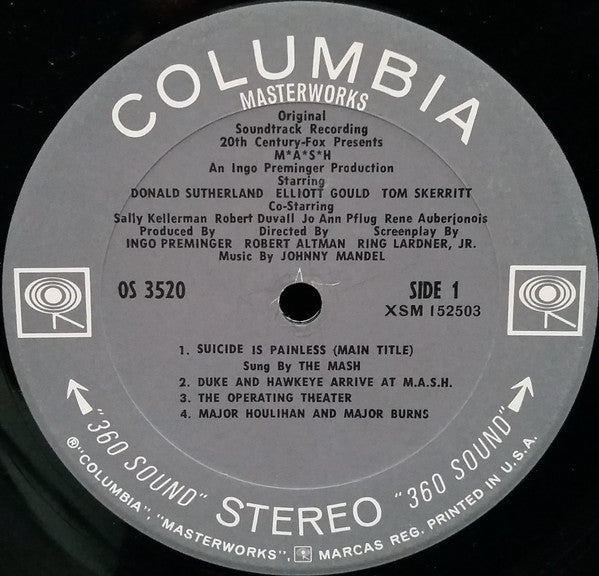 Johnny Mandel : M*A*S*H (Original Soundtrack Recording) (LP, Album)