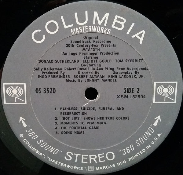 Johnny Mandel : M*A*S*H (Original Soundtrack Recording) (LP, Album)