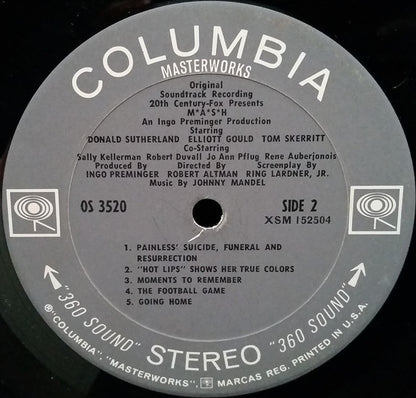 Johnny Mandel : M*A*S*H (Original Soundtrack Recording) (LP, Album)