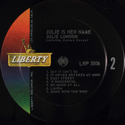 Julie London : Julie Is Her Name (LP, Album, Mono, RE)