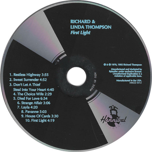Richard & Linda Thompson : First Light (CD, Album, RE)