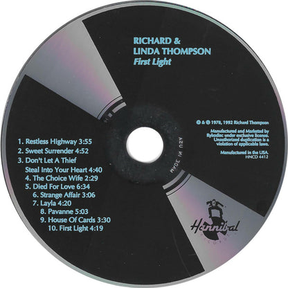 Richard & Linda Thompson : First Light (CD, Album, RE)