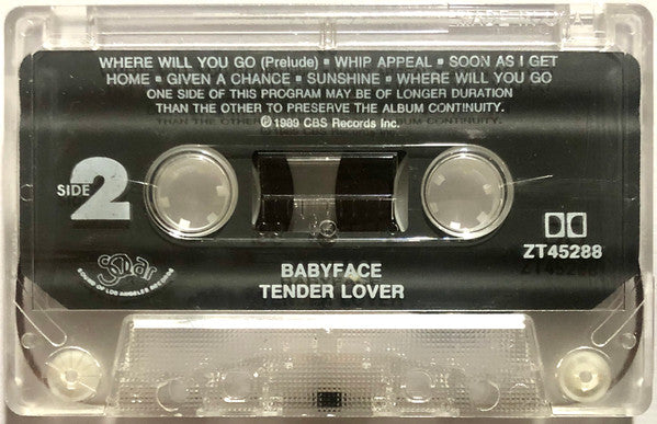 Babyface : Tender Lover (Cass, Album, Dol)