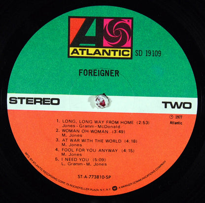 Foreigner : Foreigner (LP, Album, RE, SP )