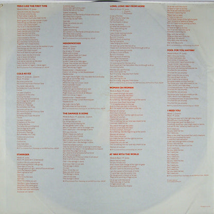 Foreigner : Foreigner (LP, Album, RE, SP )