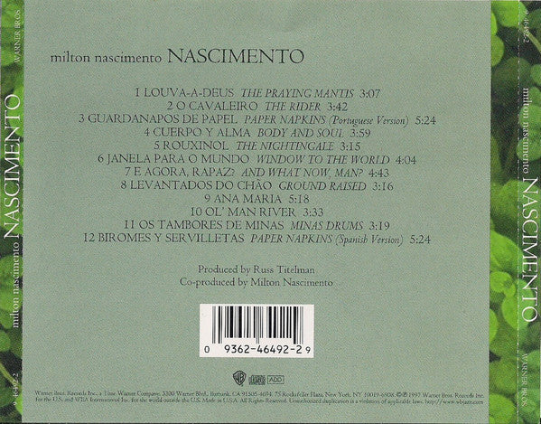 Milton Nascimento : Nascimento (CD, Album)