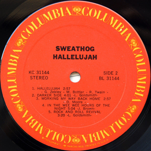 Sweathog : Hallelujah (LP, Album, Ter)