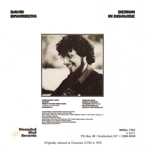 David Bromberg : Demon In Disguise (CD, Album)