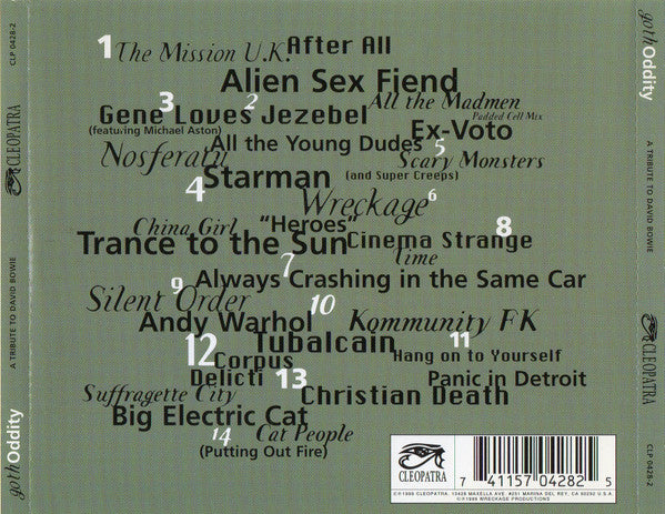 Various : Goth Oddity - A Tribute To David Bowie (CD, Comp)
