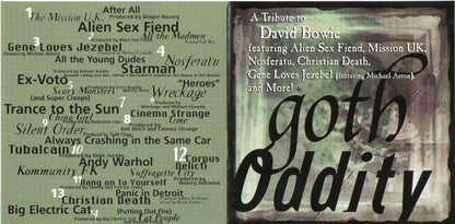 Various : Goth Oddity - A Tribute To David Bowie (CD, Comp)