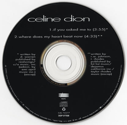 Celine Dion* : If You Asked Me To (CD, Single)