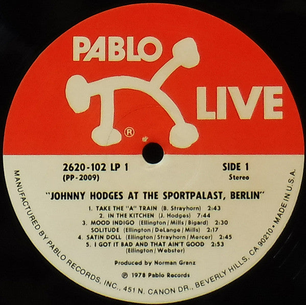 Johnny Hodges : At The Sportpalast, Berlin (2xLP, Album, Gat)