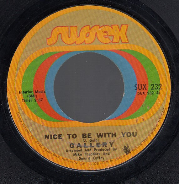 Gallery (2) : Nice To Be With You (7", Single, Styrene, Pit)