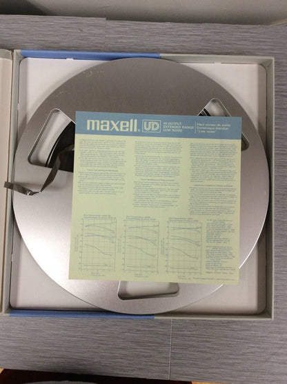 Maxell UD 50-120 Sound Recording Tape 10.5 Metal Reel * Box * Used