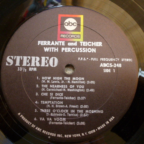 Ferrante & Teicher : Ferrante & Teicher With Percussion (LP, Album)
