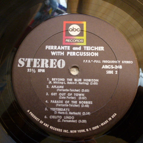 Ferrante & Teicher : Ferrante & Teicher With Percussion (LP, Album)