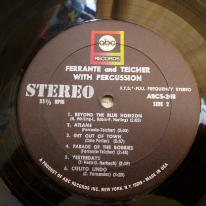 Ferrante & Teicher : Ferrante & Teicher With Percussion (LP, Album)