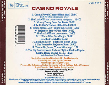 Burt Bacharach : Casino Royale (Original Motion Picture Soundtrack) (CD, Album, RE)