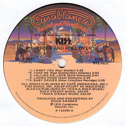 Kiss : Rock And Roll Over (LP, Album, Club, Blu)