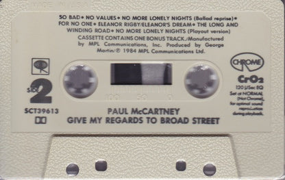 Paul McCartney : Give My Regards To Broad Street (Cass, Album, CrO)