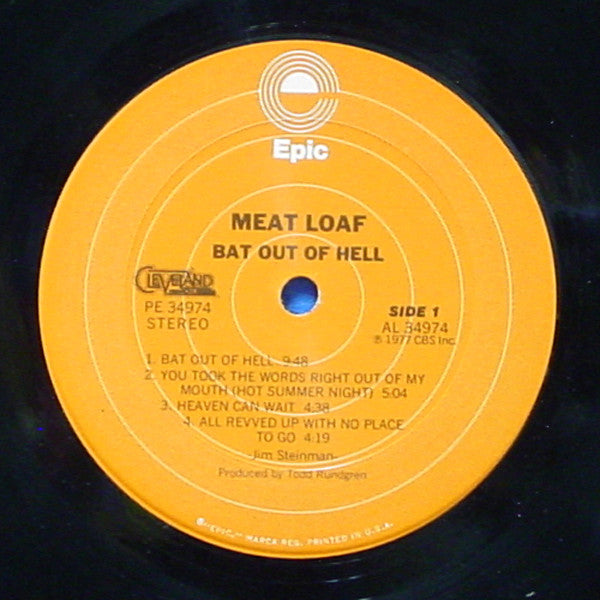 Meat Loaf : Bat Out Of Hell (LP, Album, Ter)