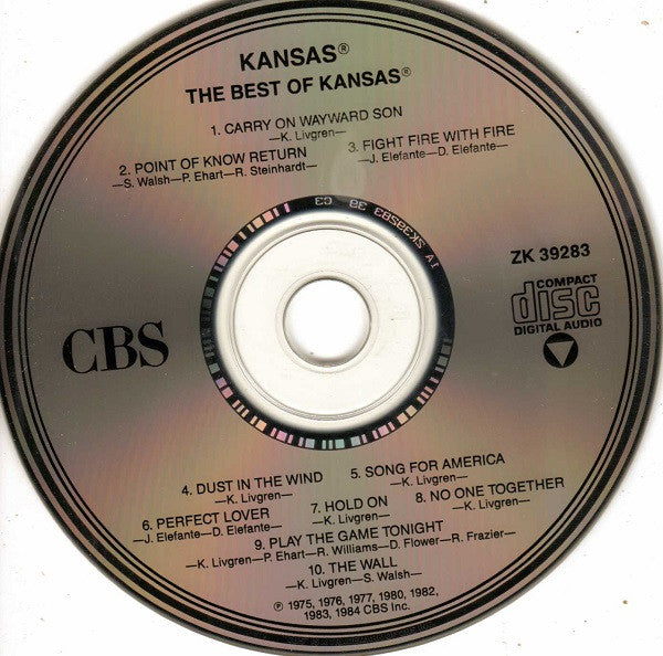 Kansas (2) : The Best Of Kansas (CD, Comp, Pit)