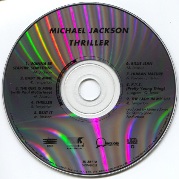 Michael Jackson - Thriller (CD, Album, RP) (Near Mint (NM or M-))