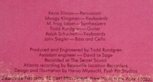 Utopia (5) : Todd Rundgren's Utopia (LP, Album, San)