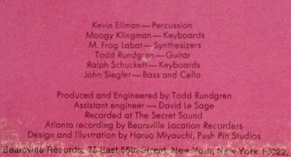 Utopia (5) : Todd Rundgren's Utopia (LP, Album, San)