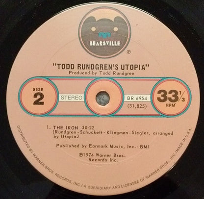 Utopia (5) : Todd Rundgren's Utopia (LP, Album, San)