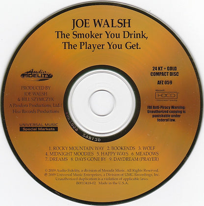 Joe Walsh : The Smoker You Drink, The Player You Get (HDCD, Album, Ltd, Num, RE, RM)