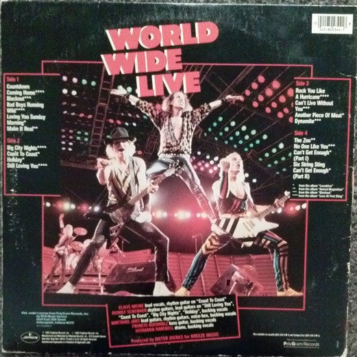 Buy Scorpions : World Wide Live (2xLP, Album, Club) Online for a