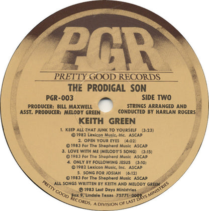 Keith Green (2) : The Prodigal Son (LP, Album)