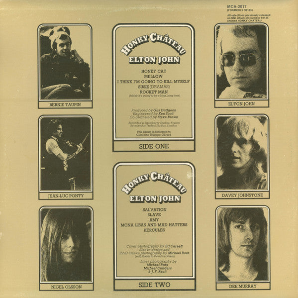 Elton John : Honky Château (LP, Album, RE, Glo)