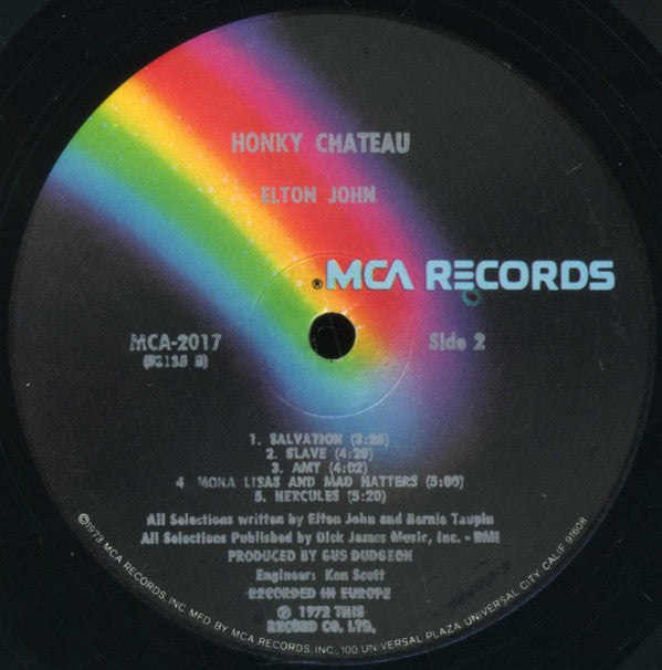 Elton John : Honky Château (LP, Album, RE, Glo)