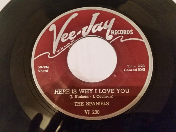 The Spaniels : Stormy Weather / Here Is Why I Love You (7", Single)