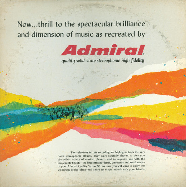 Various : Admiral Stereophonic Demonstration Record (LP, Comp)