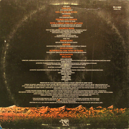 Jack Lancaster And Robin Lumley : Marscape (LP, Album)