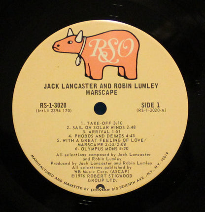 Jack Lancaster And Robin Lumley : Marscape (LP, Album)