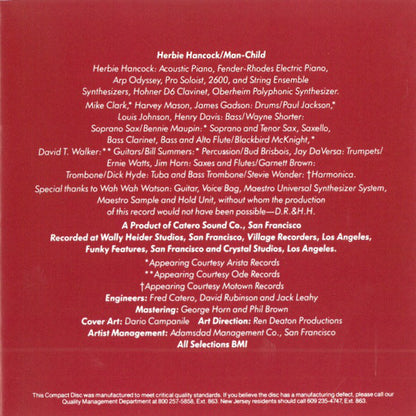 Herbie Hancock : Man-Child (CD, Album, RE)