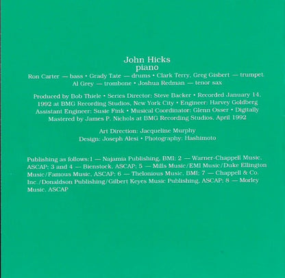 John Hicks : Friends Old And New (CD, Album)