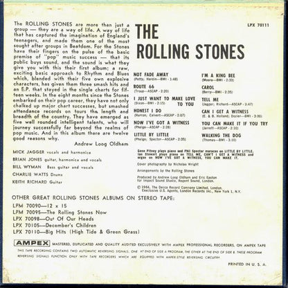 The Rolling Stones : England's Newest Hit Makers (Reel, 4tr Stereo, 7" Reel, Album)