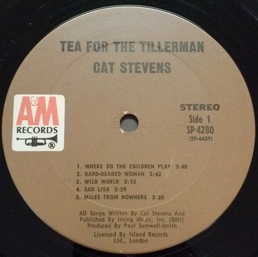 Cat Stevens : Tea For The Tillerman (LP, Album, Pit)