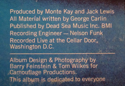 George Carlin : FM & AM (LP, Album, PR )