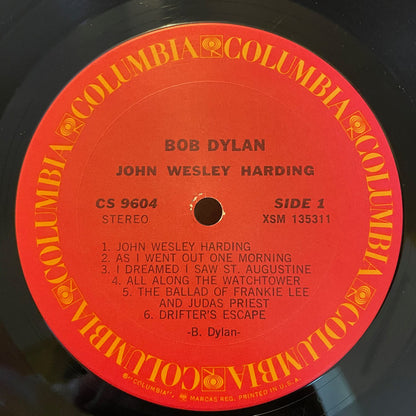 Bob Dylan : John Wesley Harding (LP, Album, RE, Pit)