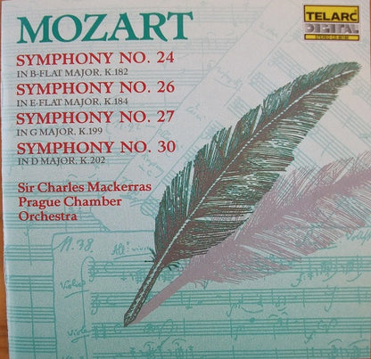 Mozart*, Sir Charles Mackerras, Prague Chamber Orchestra : Symphony No.  24, 26, 27 & 30 (CD, Album)